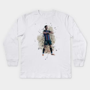 Lewandowski celebration Kids Long Sleeve T-Shirt